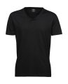 Heren T-shirt V hals Tee Jays 8006 Black